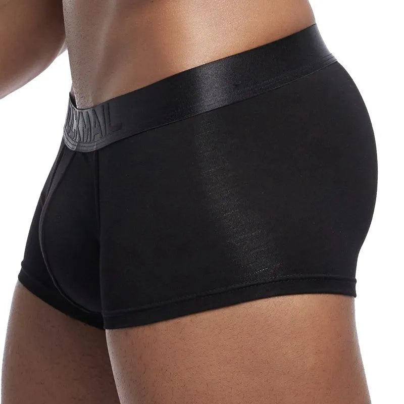 JOCKMAIL transpirable Cueca Boxer homme Modal ropa interior para hombre Boxers U convexo Sexy calzoncillos masculinos boxer Gay bragas pantalones cortos