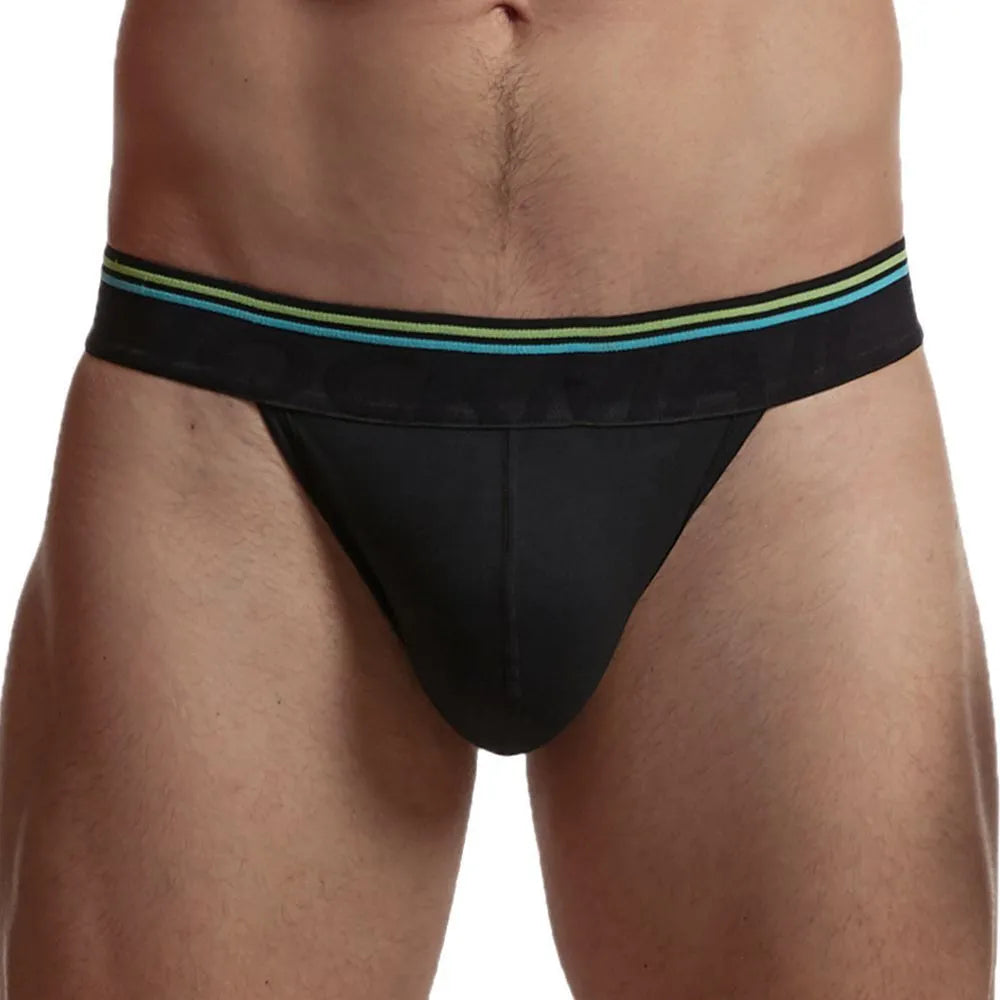 Jockmail sexy roupa interior masculina tanga hombre algodão gay roupa interior dos homens do biquíni cuecas macias dos homens cuecas shorts