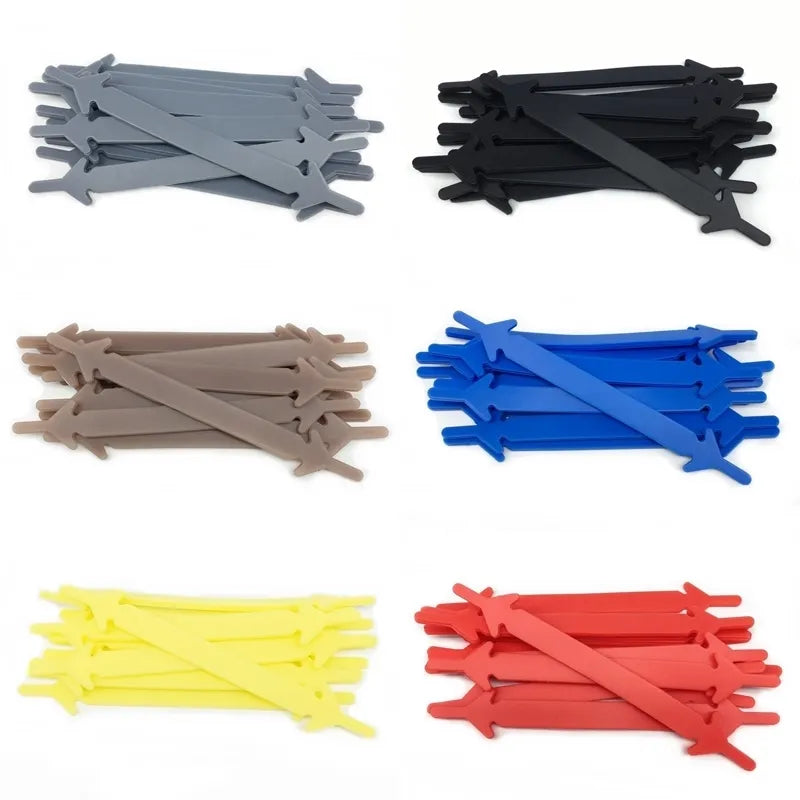 Silicone Shoelaces - 12 pcs