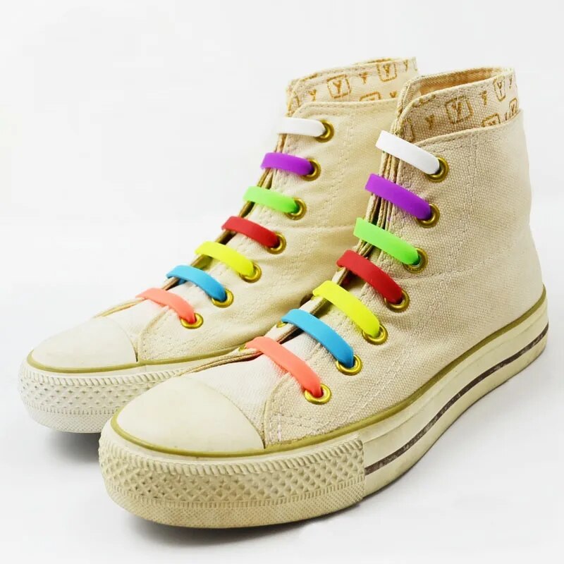 Silicone Shoelaces - 12 pcs