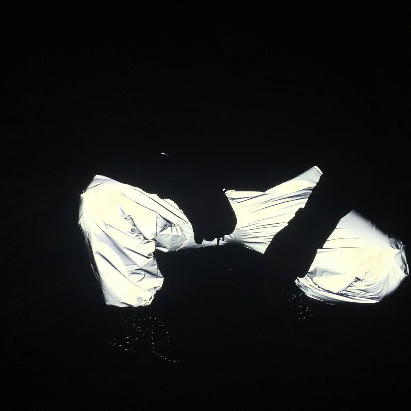 Pantalones de marca para hombre, pantalones reflectantes 3M fluorescentes 2023, pantalones de Hip Hop, pantalones deportivos informales con luz nocturna, pantalones de chándal para correr