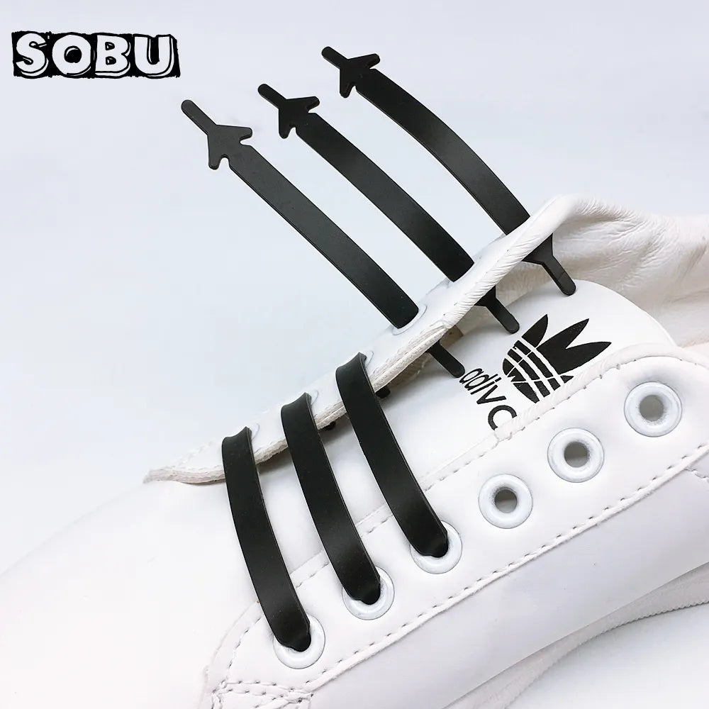 Silicone Shoelaces - 12 pcs