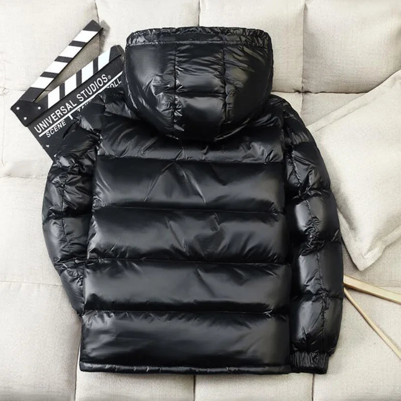 Shiny Duck Down Puffer Jacket
