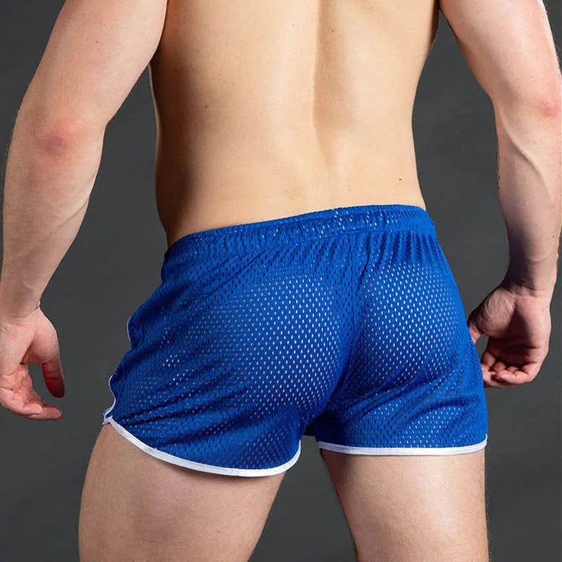 GITF-pantalones cortos deportivos para hombre, pantalón corto de entrenamiento con rejilla de secado rápido, ropa de gimnasio, entrenamiento de fútbol, ​​tenis, playa, natación, novedad