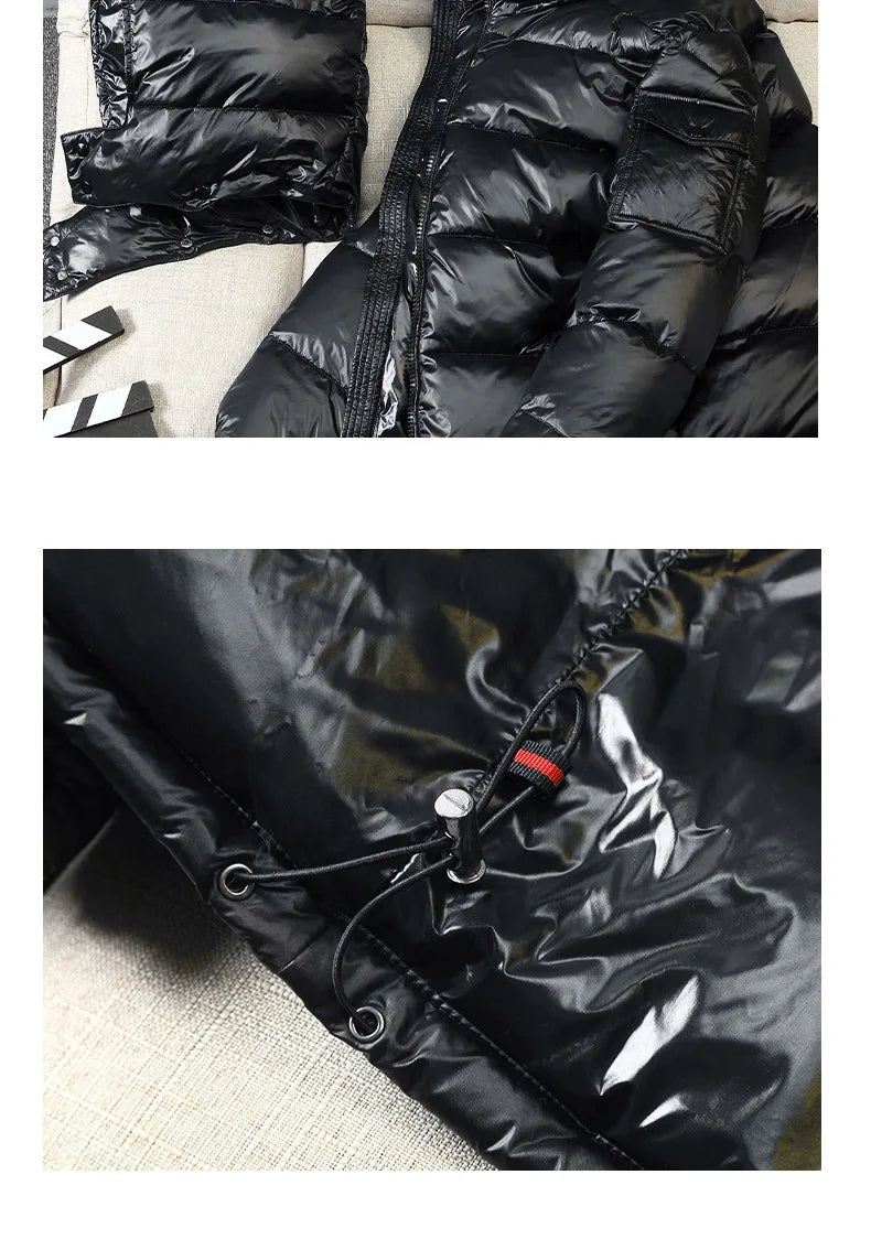 Shiny Duck Down Puffer Jacket