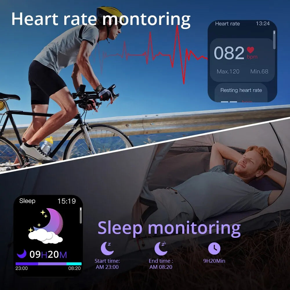 Colmi p73 1.9 "relógio inteligente militar ao ar livre masculino bluetooth chamada smartwatch para xiaomi android ios, ip68 à prova dip68 água relógio de fitness