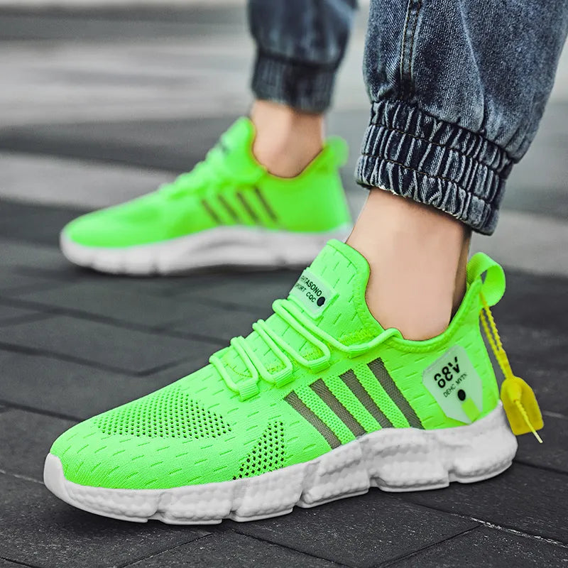 Zapatos de marca para Hombre, Zapatos informales ligeros, zapatillas de deporte para Hombre, Zapatillas de malla transpirables informales para correr deportes, Zapatos para correr para Hombre