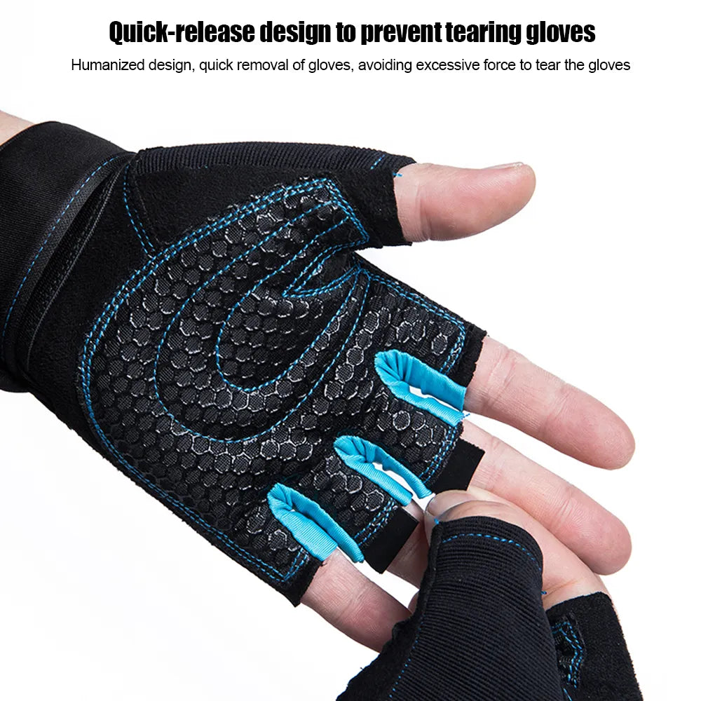 Luvas de ginástica fitness, levantamento de peso, musculação, treinamento, esportes, exercícios, ciclismo, treino, para homens, mulheres, m/g/gg