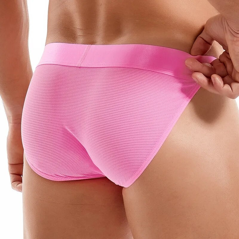 Jockmail masculino sexy roupa interior 2022 jockstrap malha bikini briefs masculino calcinha sissy gay tanga hombre calzoncillos desliza respirável