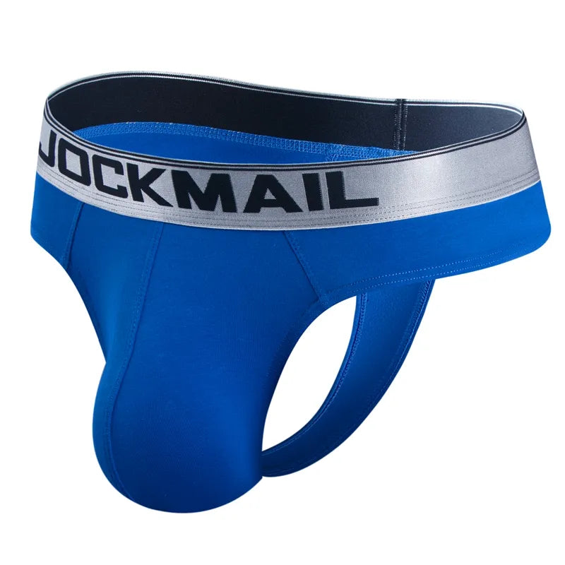 JOCKMAIL hombres ropa interior Sexy pene grande bolsa Bikin Briefs bragas Cuecas Masculinas Calzoncillos Hombre Slip Gay Sissy
