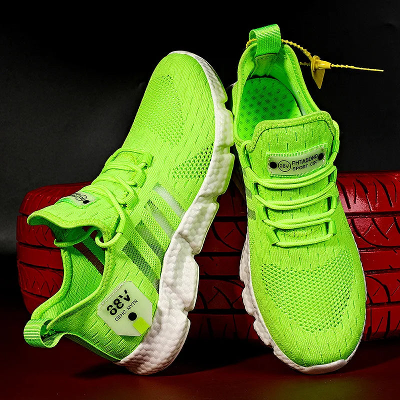 Zapatos de marca para Hombre, Zapatos informales ligeros, zapatillas de deporte para Hombre, Zapatillas de malla transpirables informales para correr deportes, Zapatos para correr para Hombre