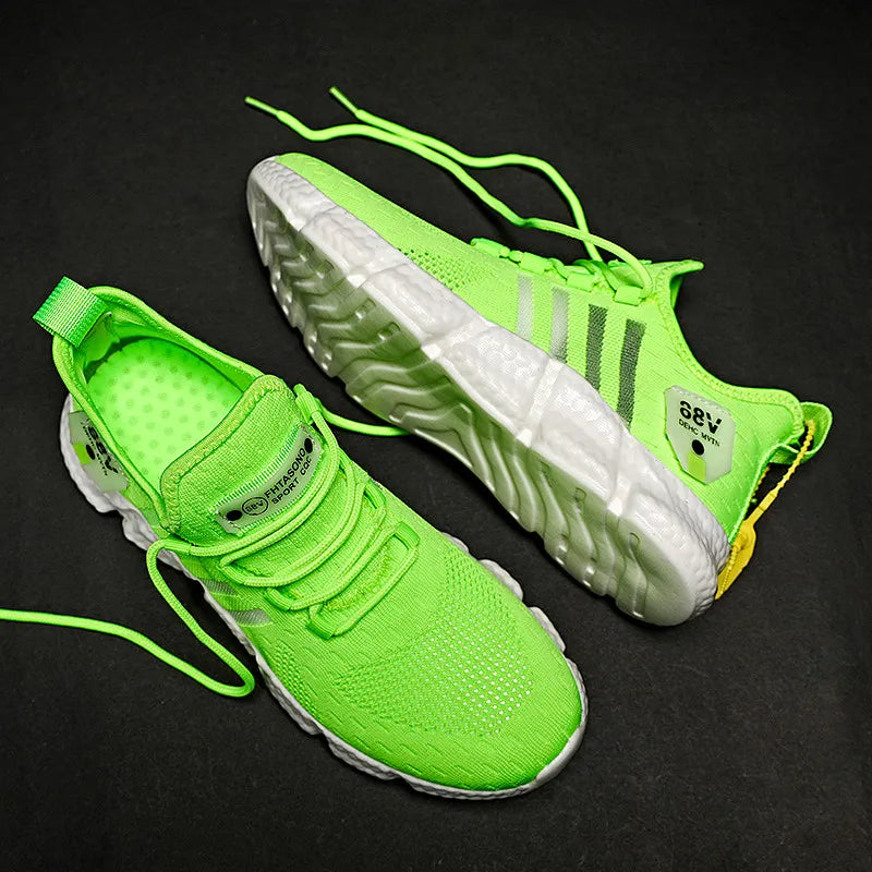 Zapatos de marca para Hombre, Zapatos informales ligeros, zapatillas de deporte para Hombre, Zapatillas de malla transpirables informales para correr deportes, Zapatos para correr para Hombre