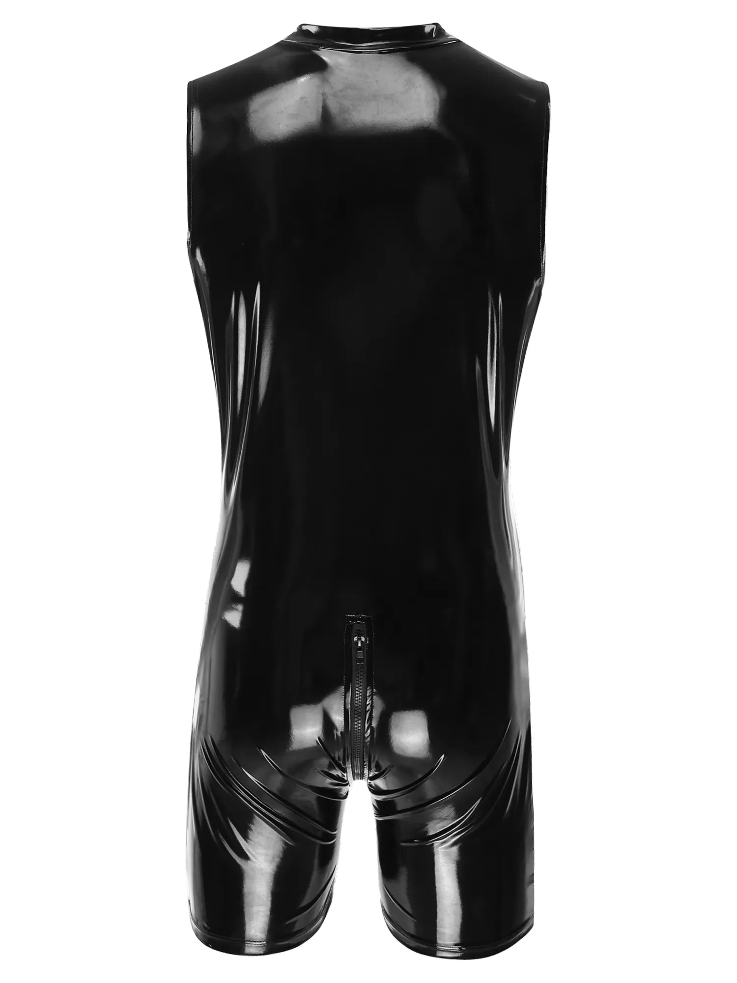 Wet Look PVC Leather Jumpsuit