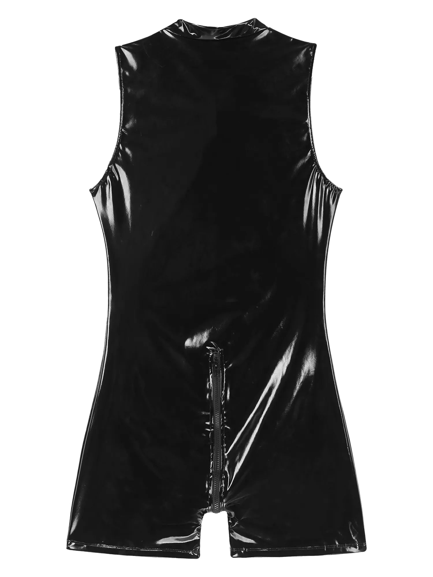 Wet Look PVC Leather Jumpsuit